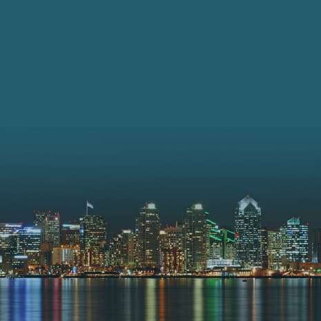 Night view of San Diego