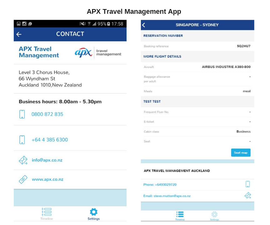 APX application UI