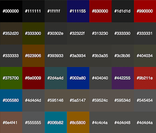 color palette