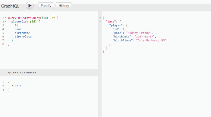 In GraphQL a developer can view the available data before making the request