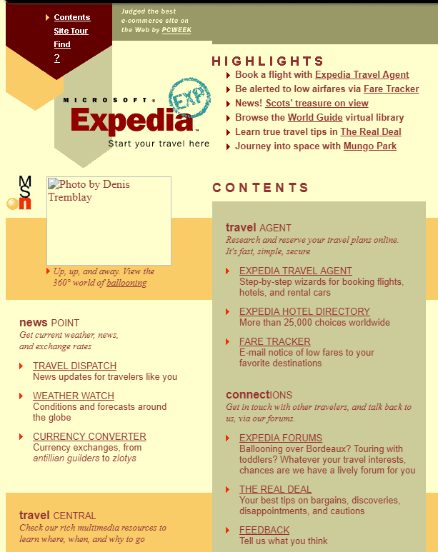 Expedia in 1997