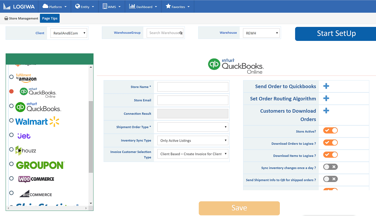 Logiwa WMS integration options