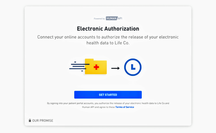 Electronic authorization by Human API