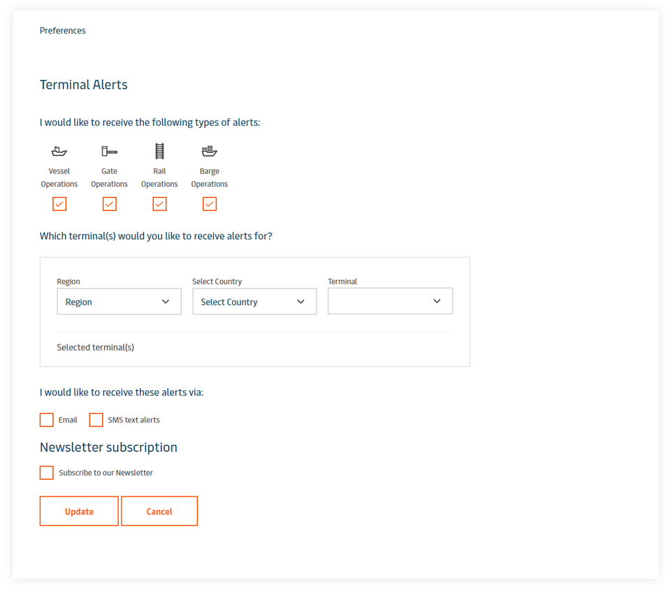 how to receive terminal alerts and create a personal watchlist