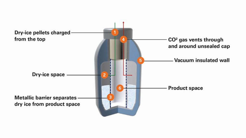 cryosure container structure