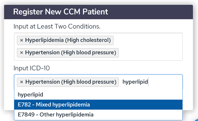 Patient registration