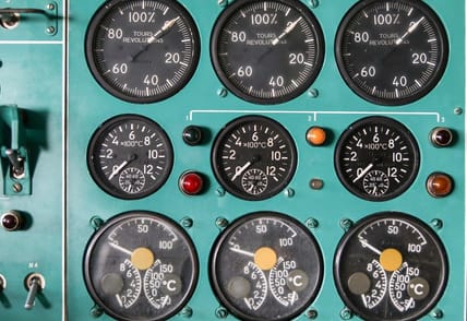 An image of a background of control panel in the cockpit.