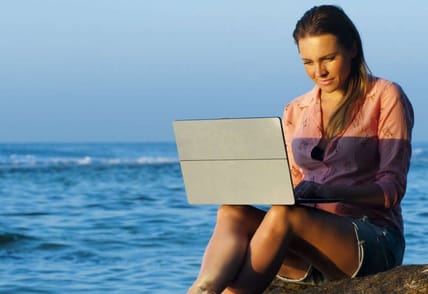 Girl and sea