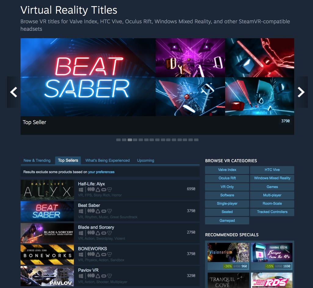 steam vr