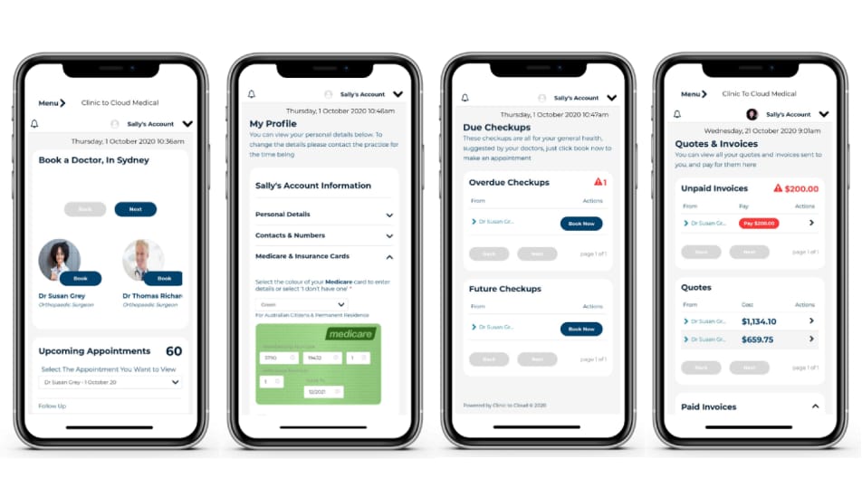 A patient portal by Clinic to Cloud