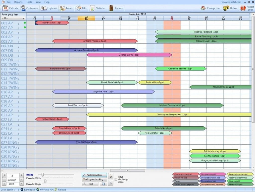 kwhotels-scheduling-dashboard