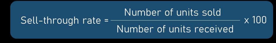 Sell-through rate formula