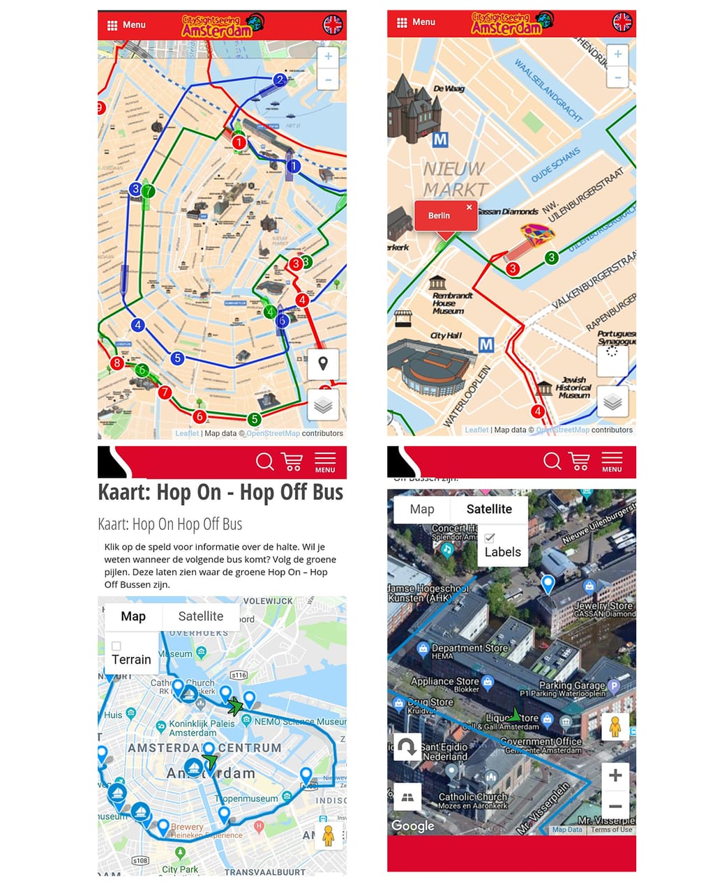 Sightseeing apps with live tracking of vehicles