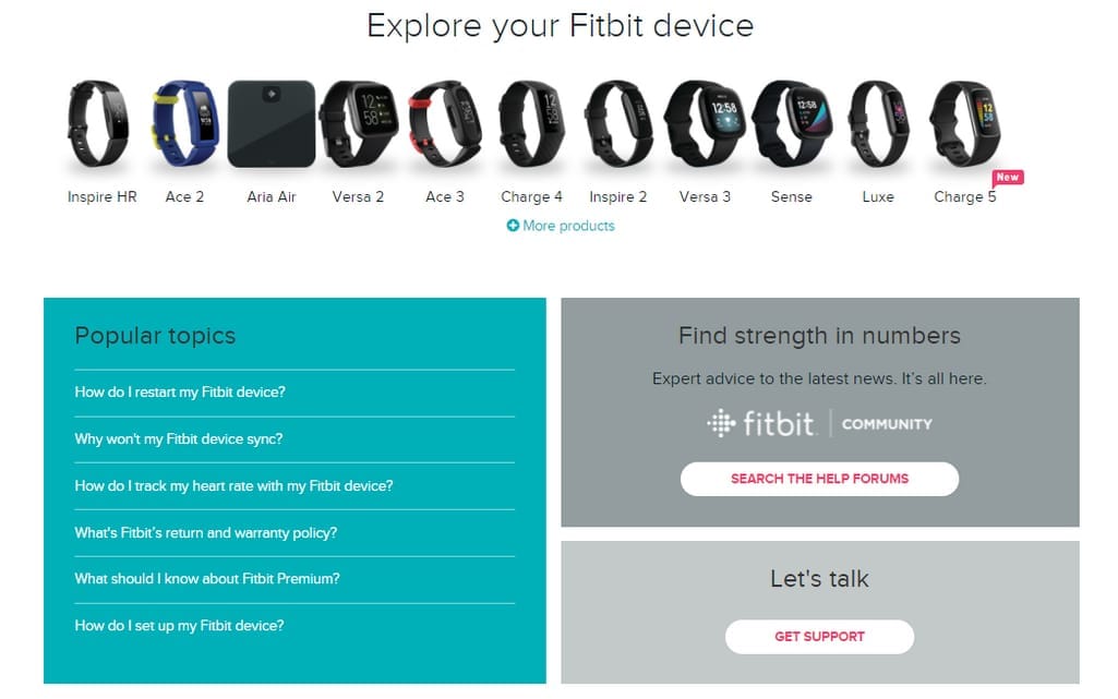fitbit support center