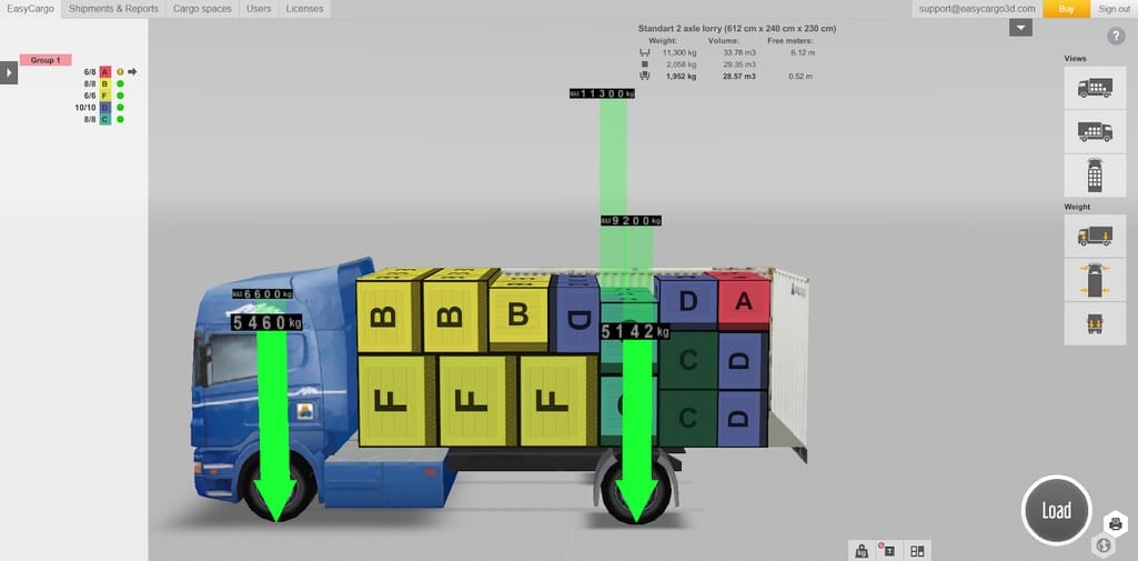 axle load calculation