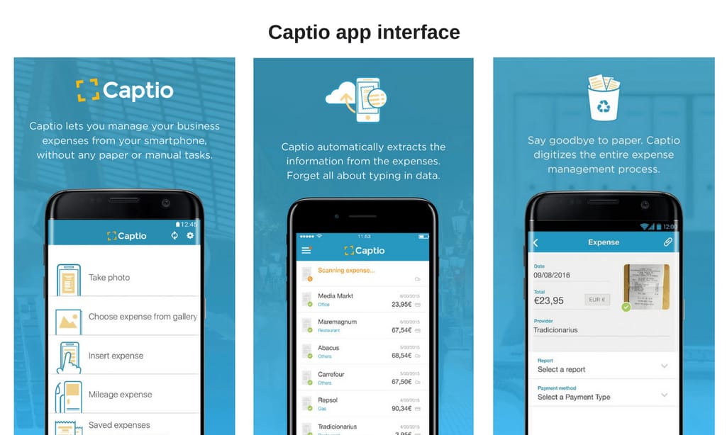 captio app interface