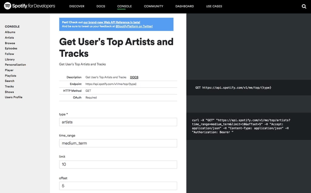 spotify api