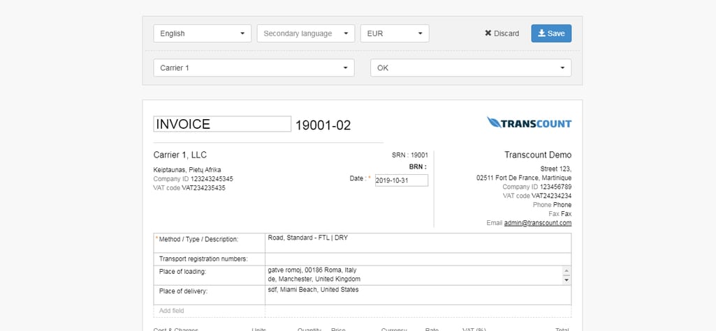 freight document management