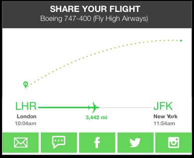 Example of FlightAware data implementation