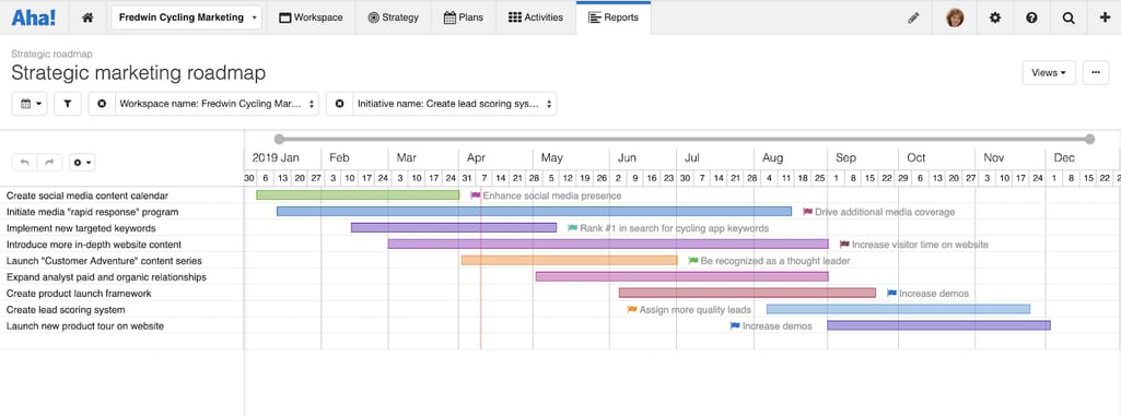 Strategy roadmap example