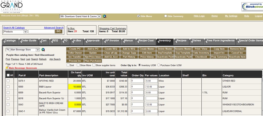 An e-Procurement grid to manage a hotel restaurant supplies