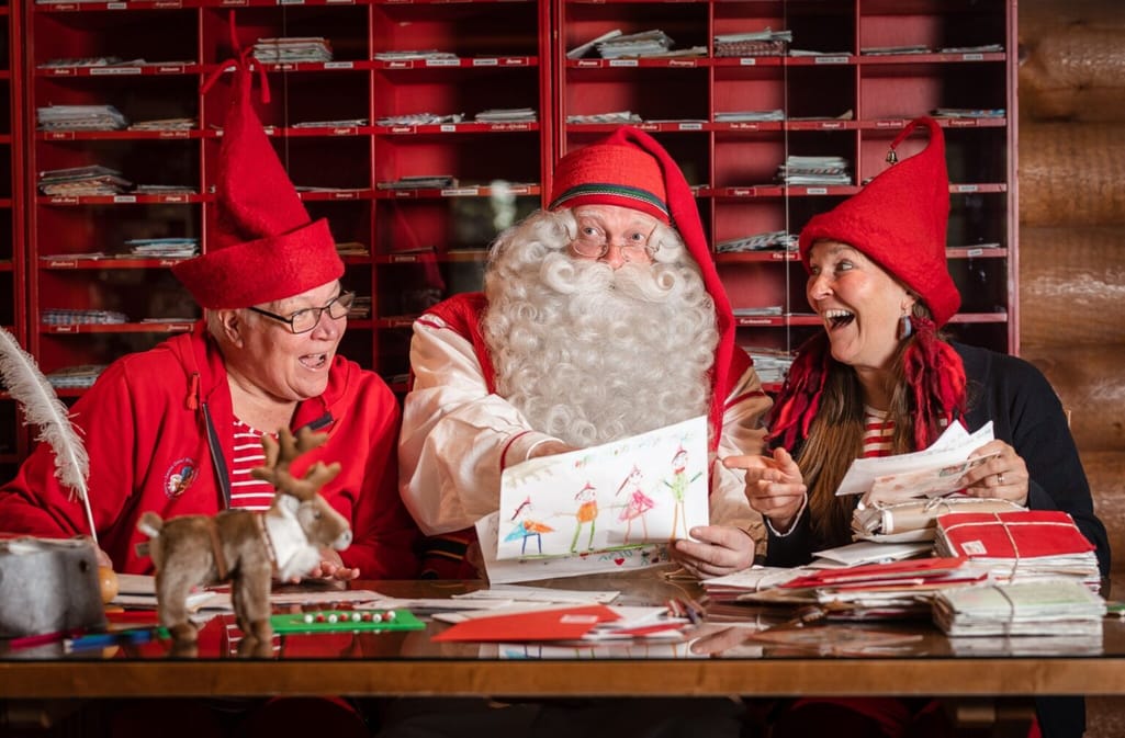 Santa and elves