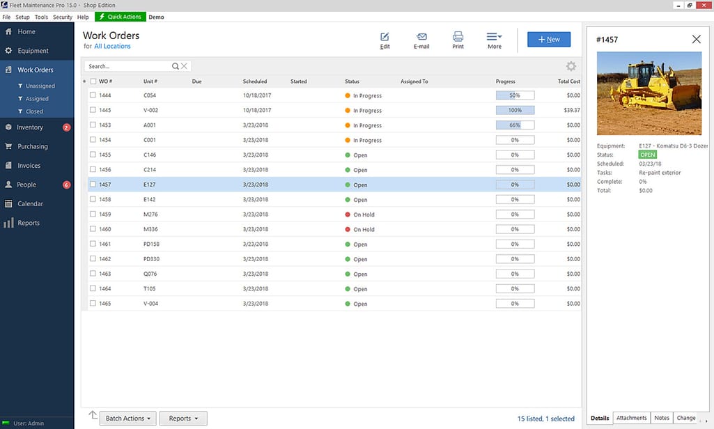 work order management module