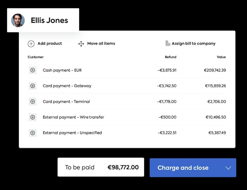 Mews Payments dashboard example