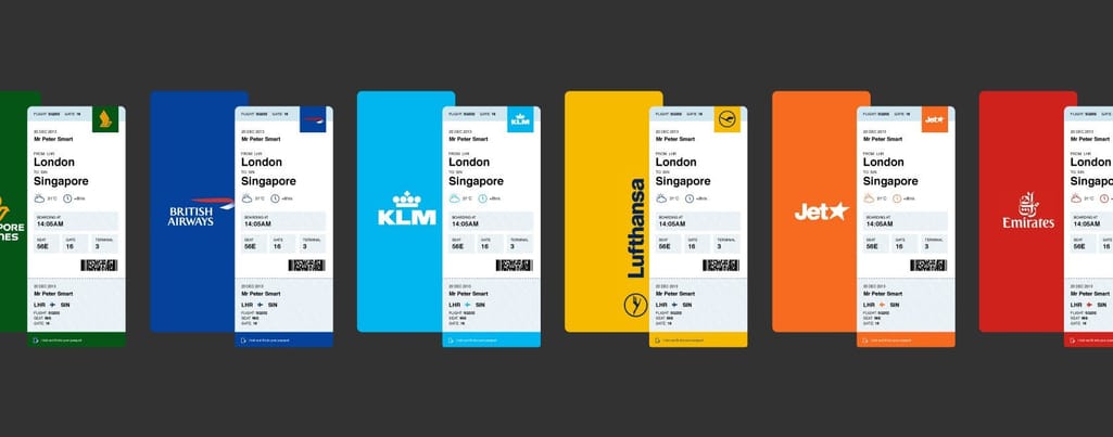 Concept of boarding passes