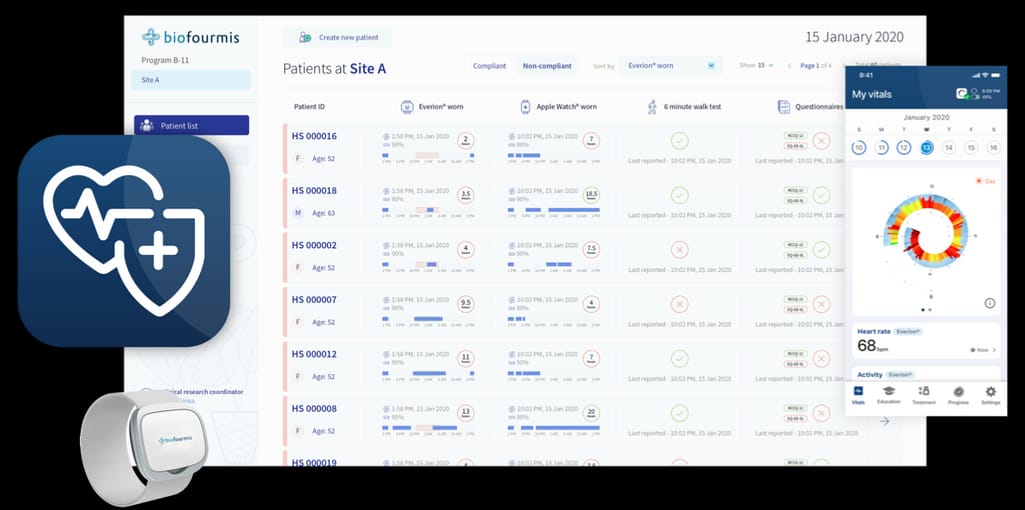 BiovitalsHF software screens