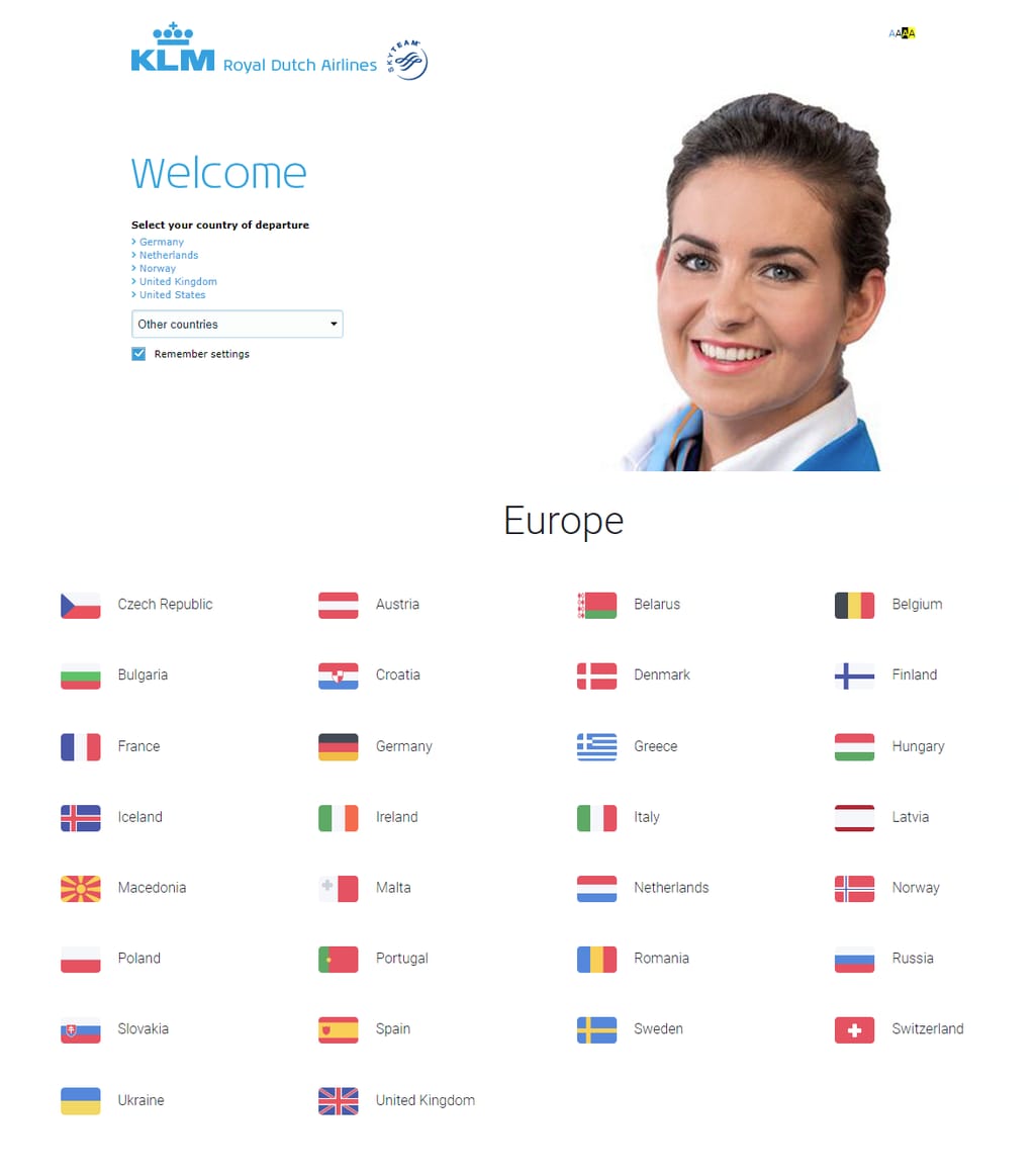 localization at KLM and Czech airlines
