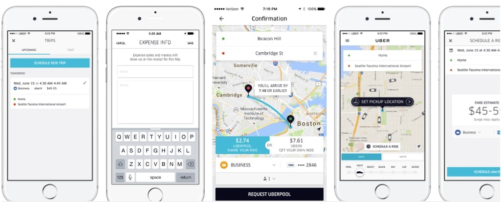 api us travel Uber Concur integration