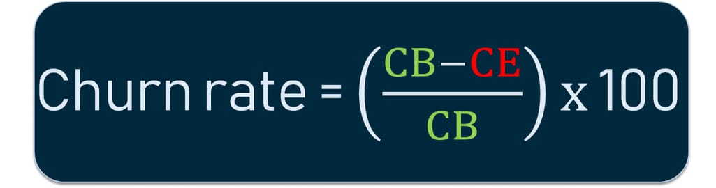 churn rate calculation