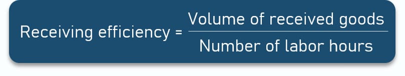 receiving efficiency formula