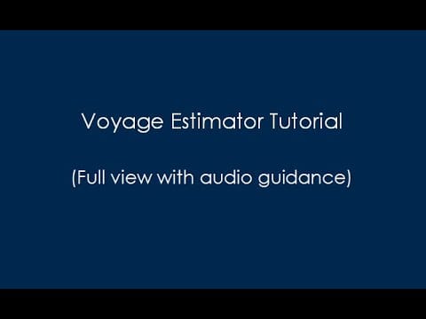 MAGELLAN Voyage Estimation - Tutorial (full view)