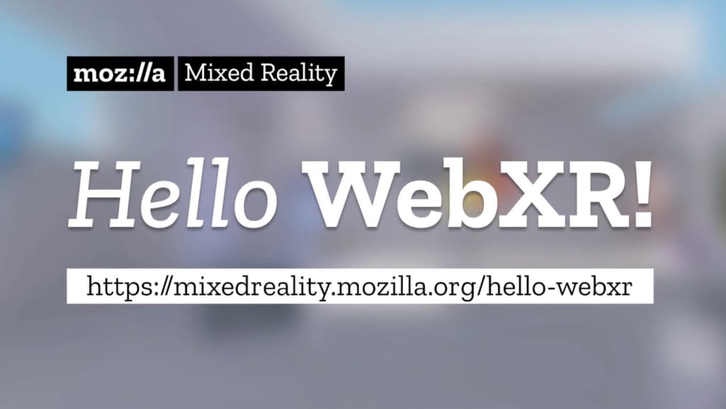 Hello WebXR