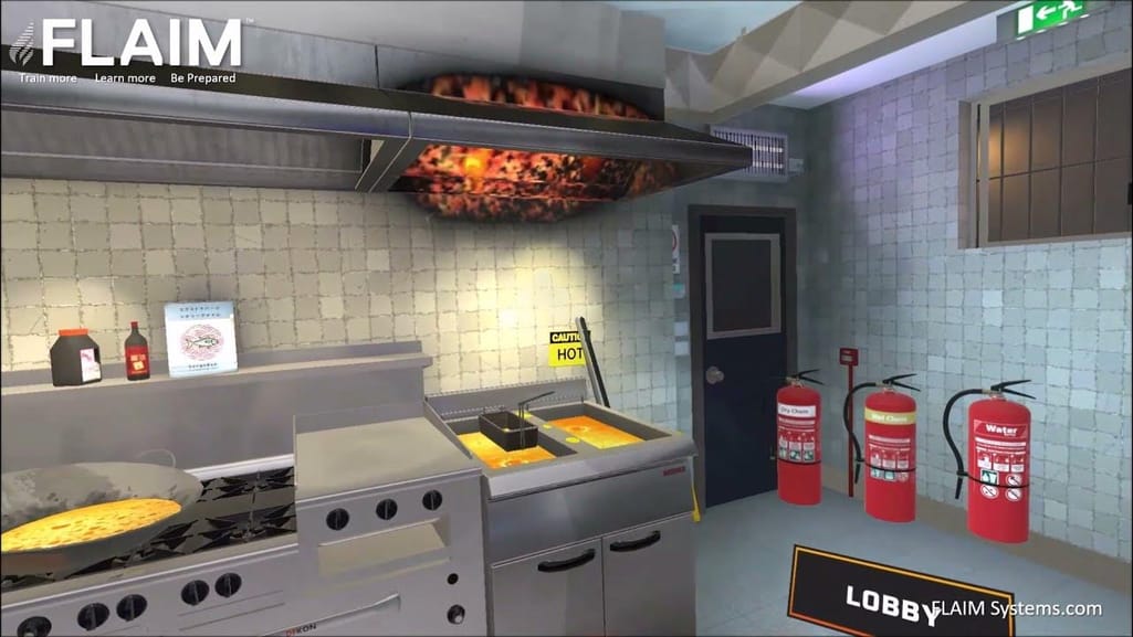 FLAIM Extinguisher - Scenario Walkthrough Commercial Kitchen Extraction Fan Fire