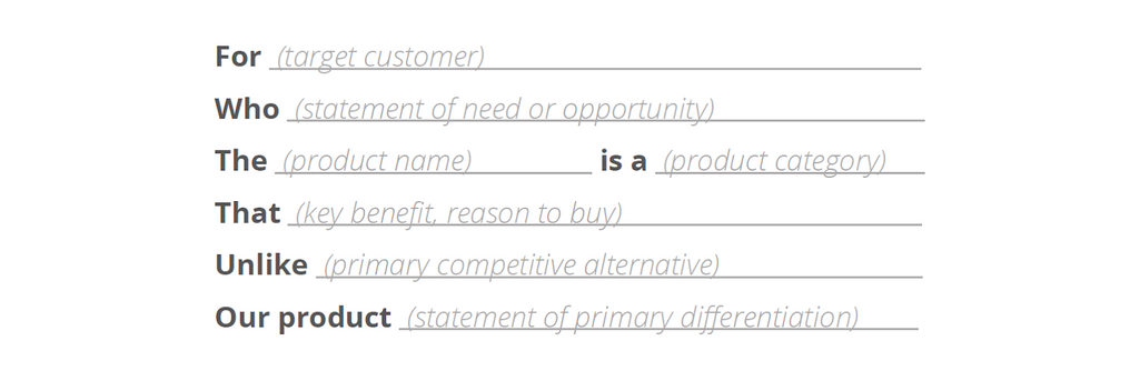 product presentation flow