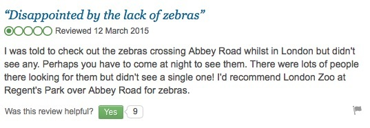  A TripAdvisor review of Abbey Road Crossing