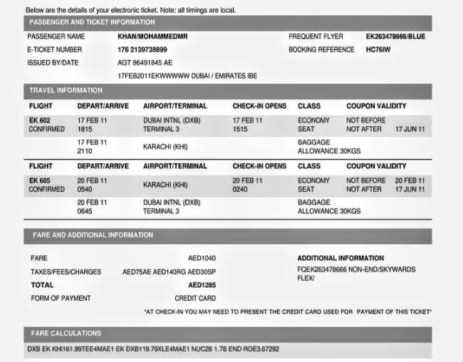 An example of the passenger receipt. Source: Quora