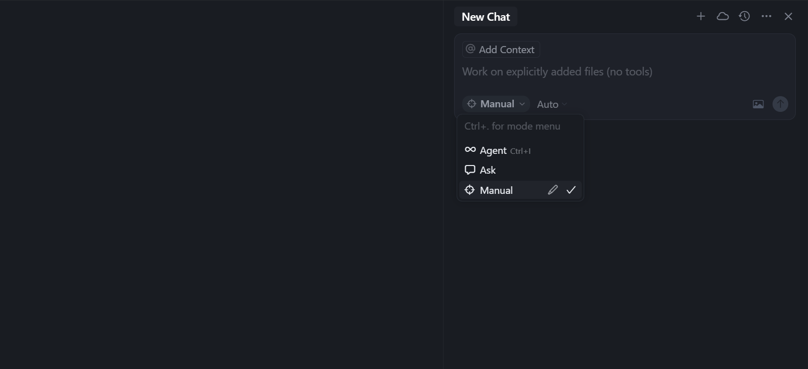 Cursor’s Agent feature and its available modes