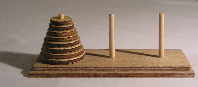 Classic Tower of Hanoi puzzle