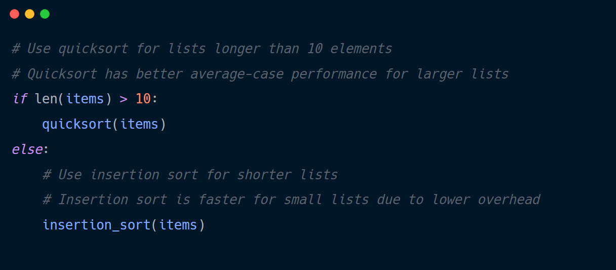 Comments in Python code properly explain why coding decisions were made.