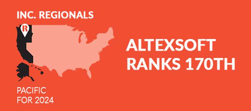 AltexSoft Ranks 170th in Inc. Regionals Pacific for 2024