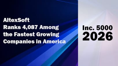 AltexSoft Makes the 2026 Inc. 5000 for the 9th Consecutive Year, Ranking No. 4,087